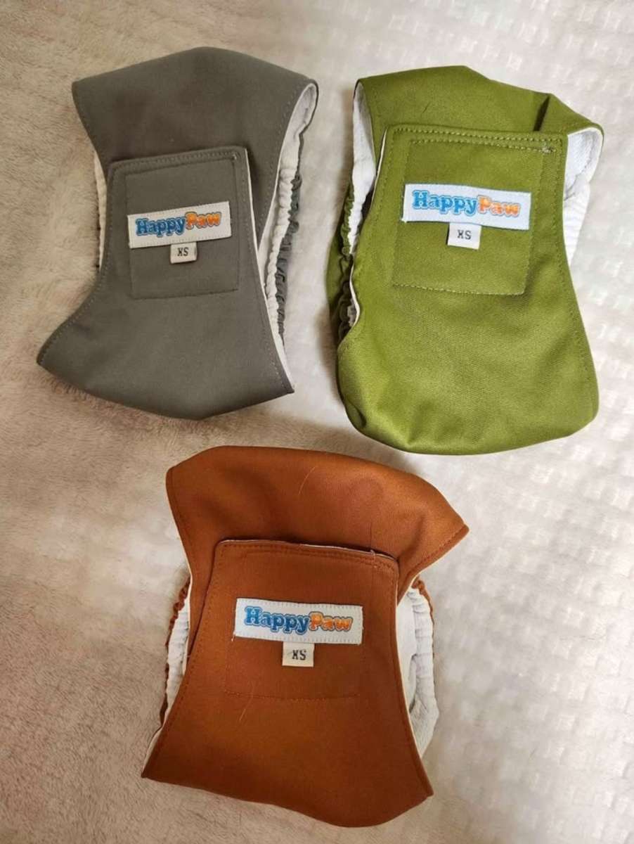 XS HappyPaw Multicolor Dog Diapers