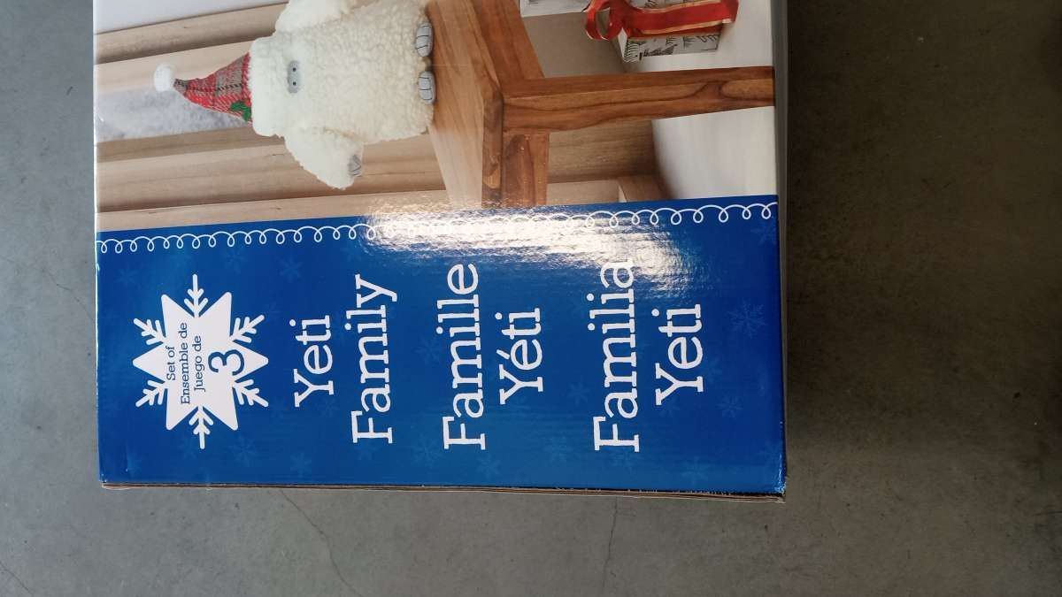 Christmas set of ensemble yeti family