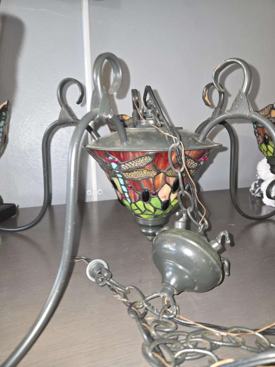 Tiffanys antique Chandelier and lamp shade