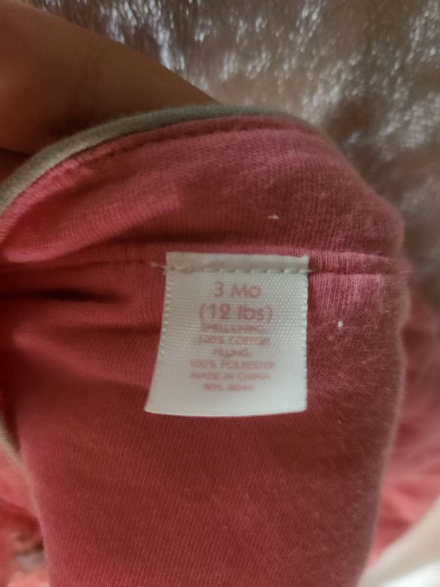 3 Months Baby Girls Salmon Pink Outfit