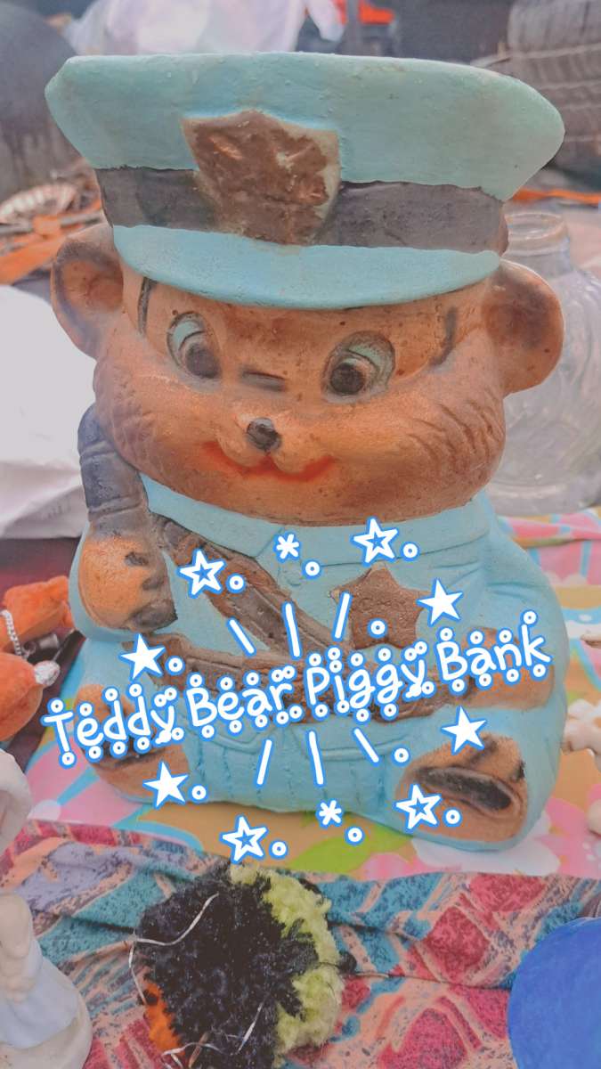 Teddy Bear Coin Bank