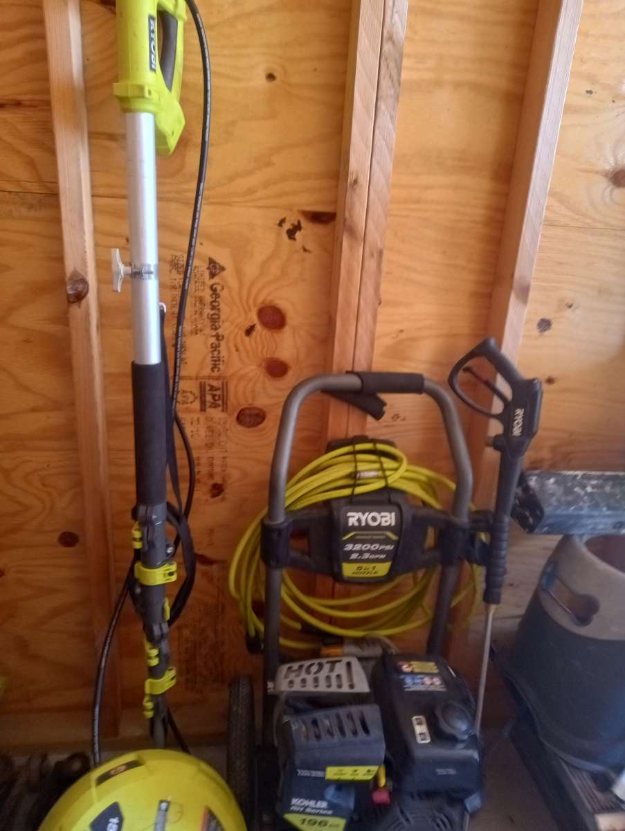 Ryobi 3200 psi Power washer trio