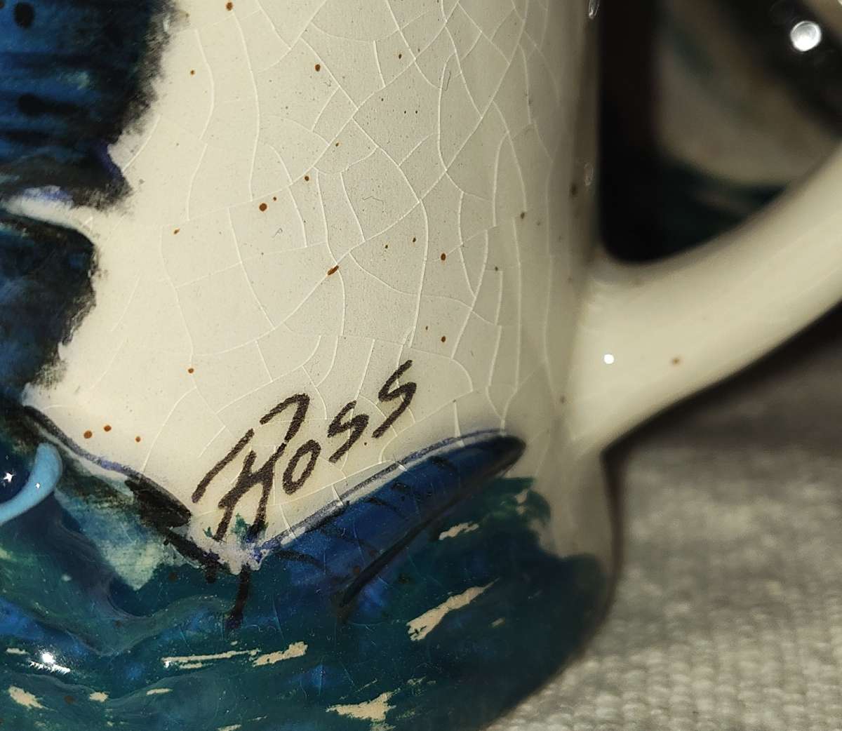 4 Vintage Ross Fis coffee mugs