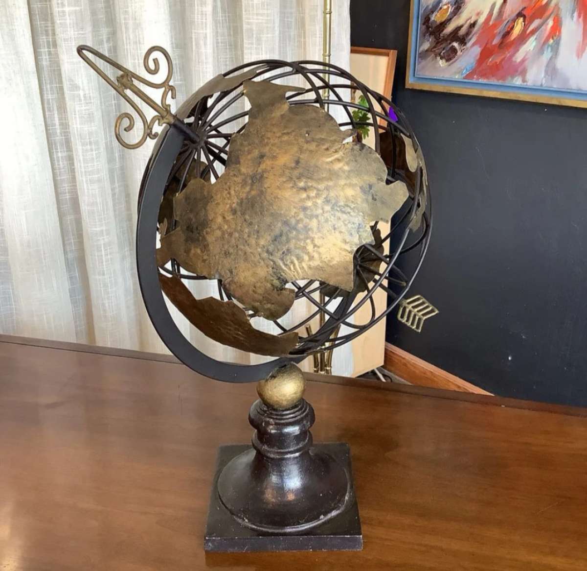 Metal Armillary Globe Sphere