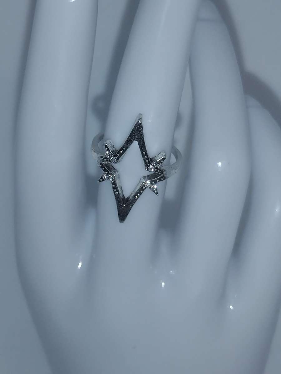 Bohemian Style Ring Sharp Angles