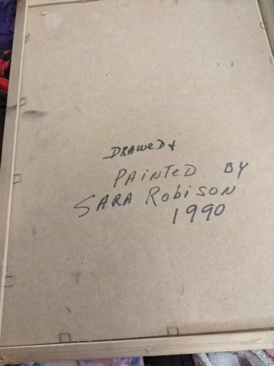 Jesus pic painted and drawer by Sara Robison year 1990