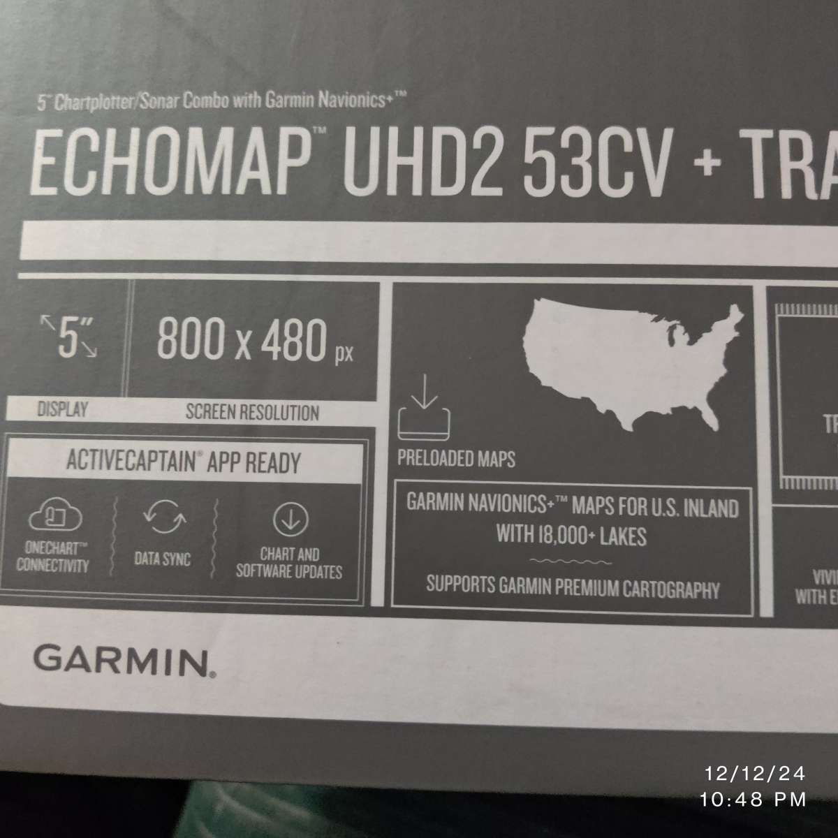 Garmin depth finder with built in navigation