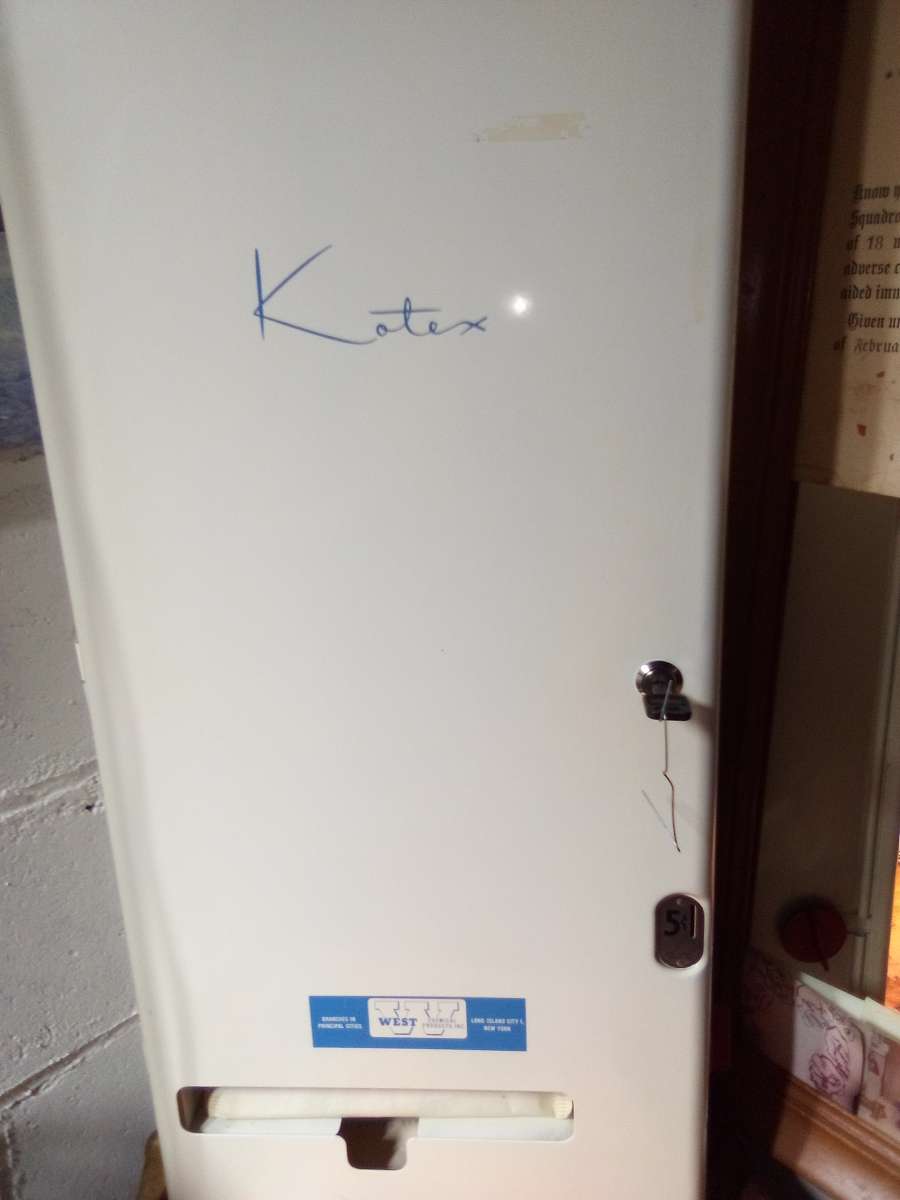 vinage kotex vending mechain