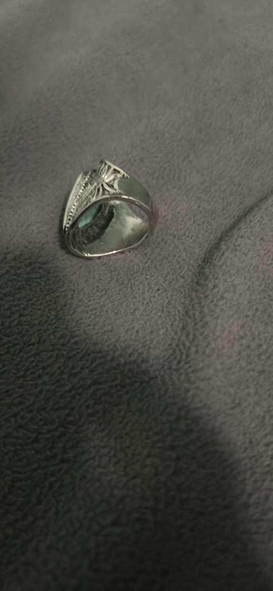 mens rings turquoise tizora natural stone