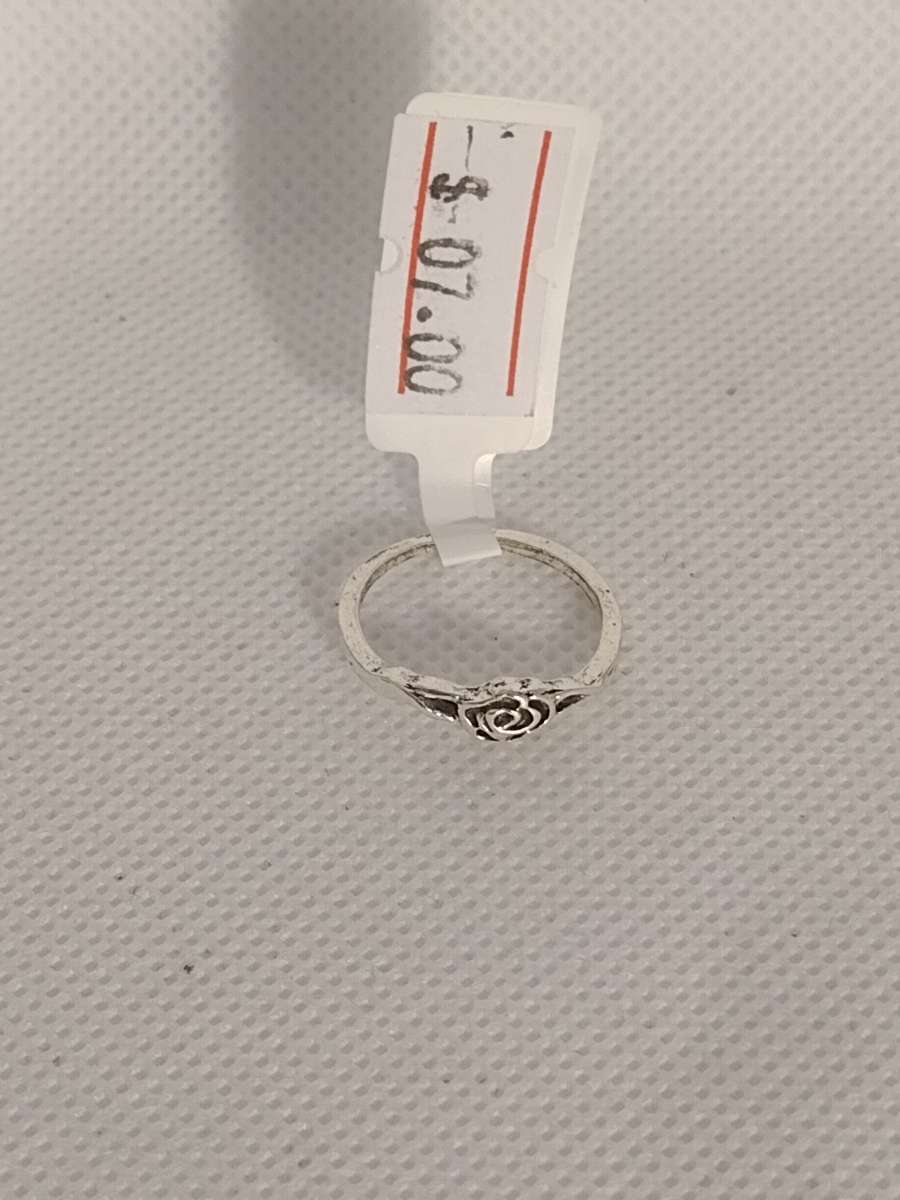 Silver Rose Ring