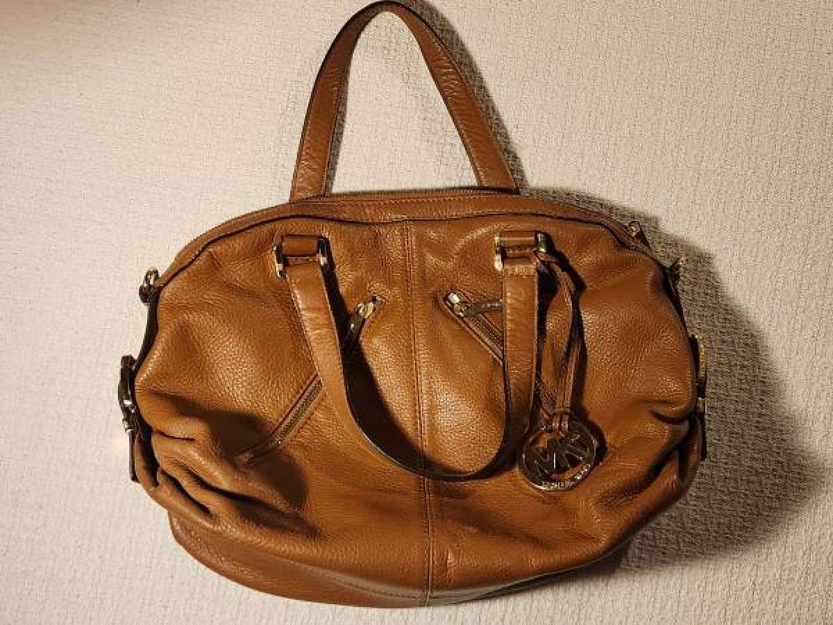 Michael Kors brown leather handbag