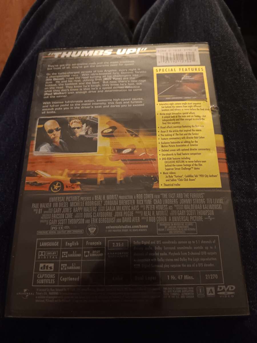 fast and the furious movie dvd