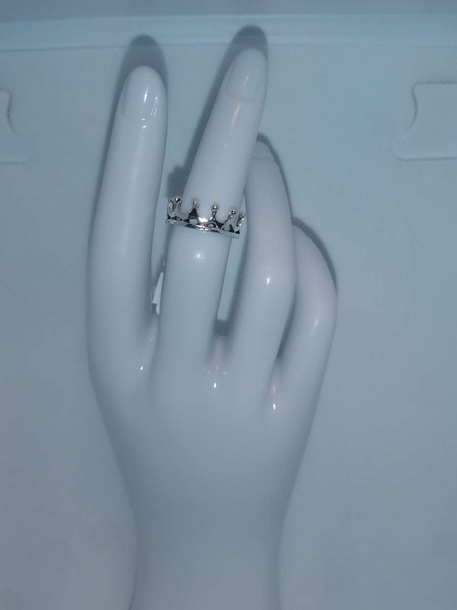 Silver Crown Ring