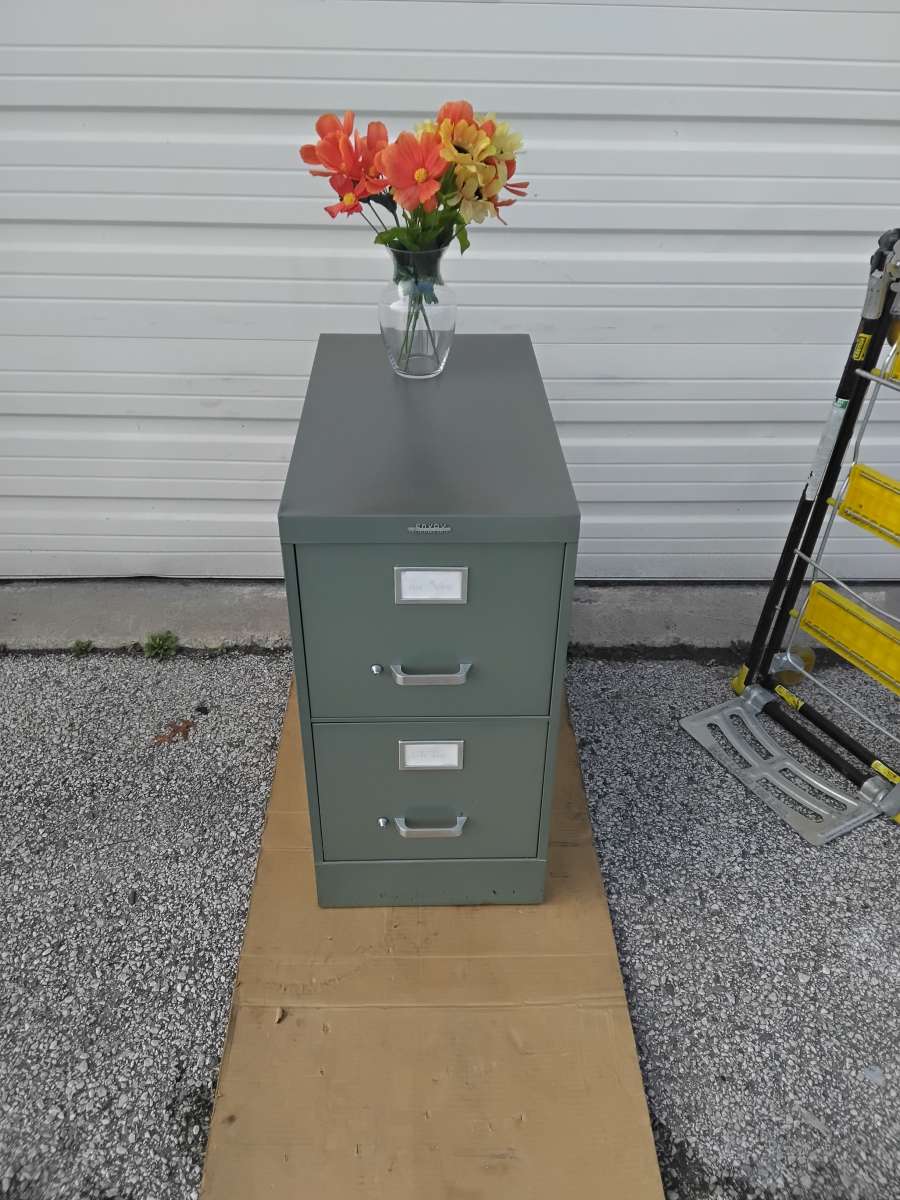 Well Made Light Green Filling Cabinet Very Clean Like New