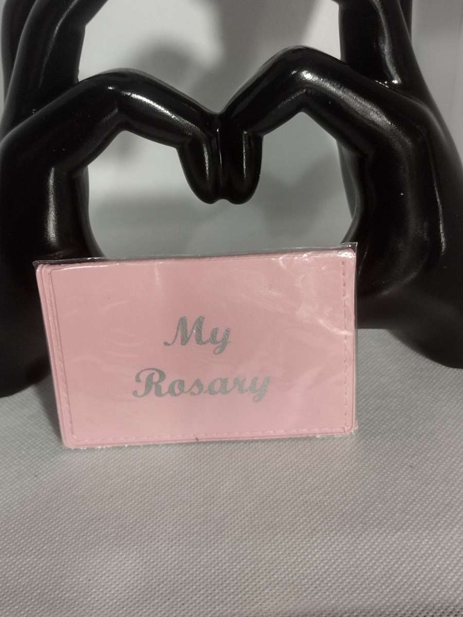 Pink Rosary with Pouch