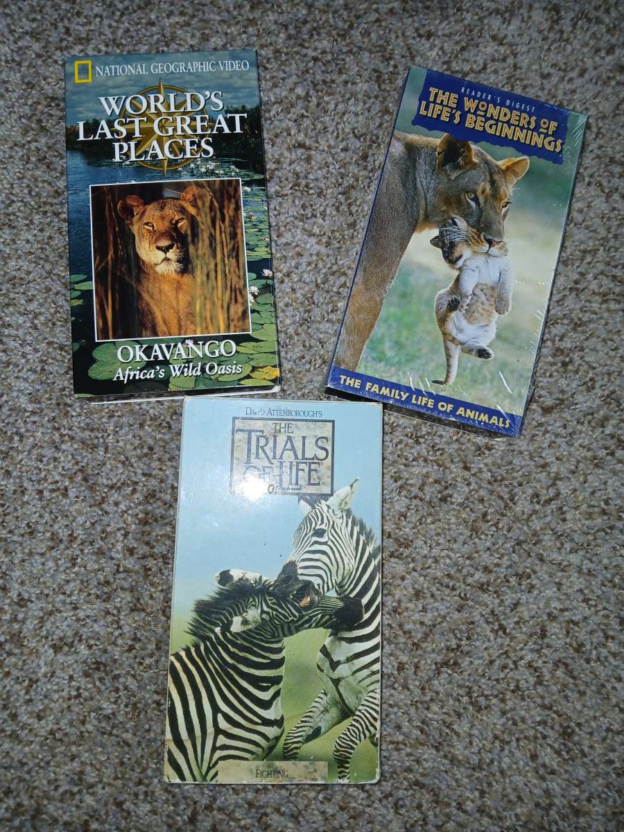VCR wild animal tapes