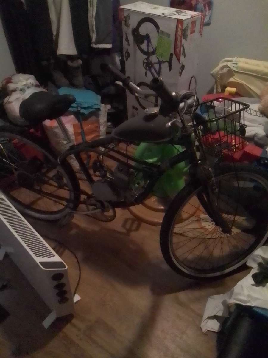 bicycle with motor to drive