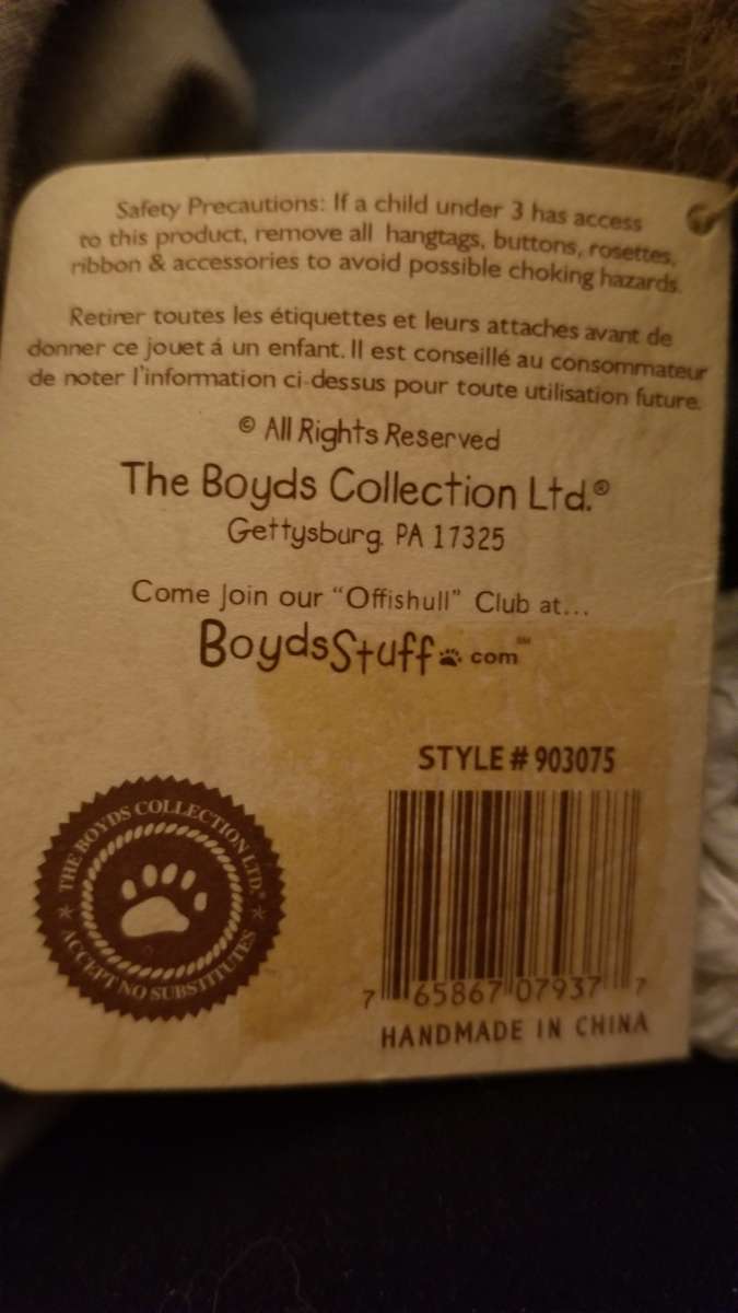 Boyds bear collection