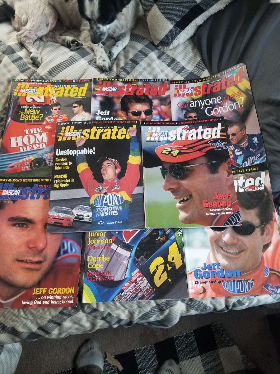 imSelling eight magazines of Jeff Gordon