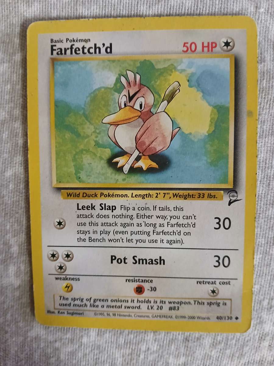 1995 vintage 7 Pokmon cards