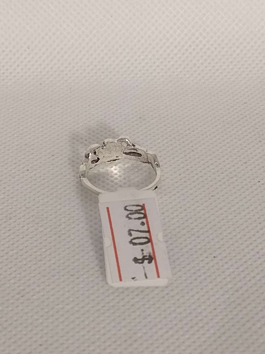 Bohemian Floral Design Silver Ring