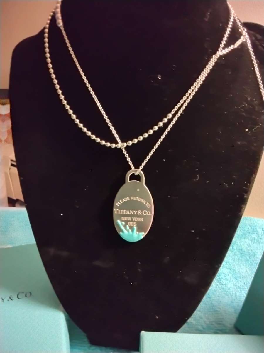 TIFFANYCO BLUE SPLASH NECKLACE