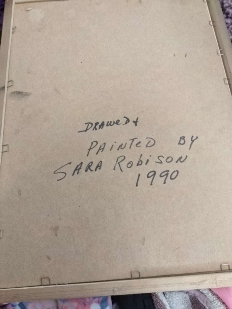 Jesus pic painted and drawer by Sara Robison year 1990