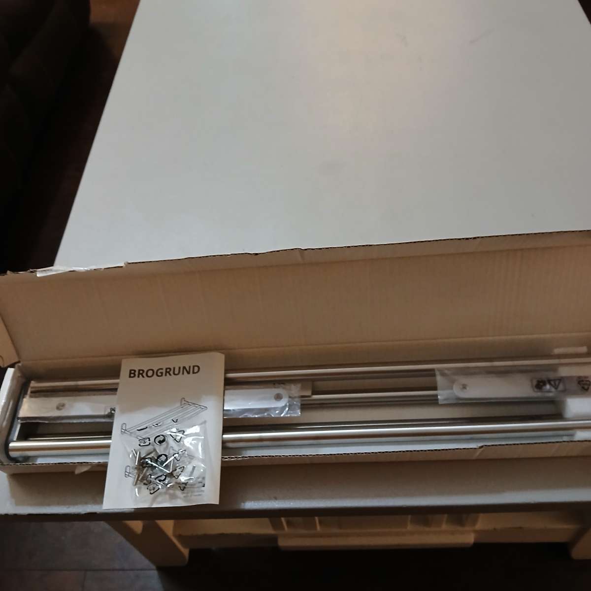 Lot of 2 Brogrund wall mounting shelves