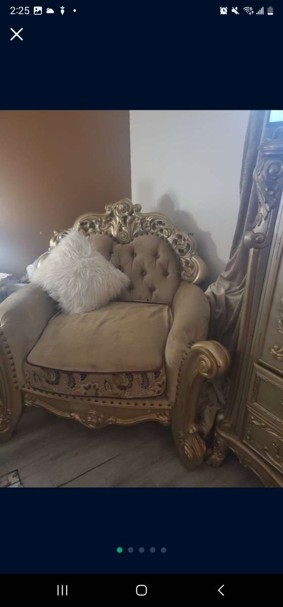 bedroom Italian Furniture Gold 7pices