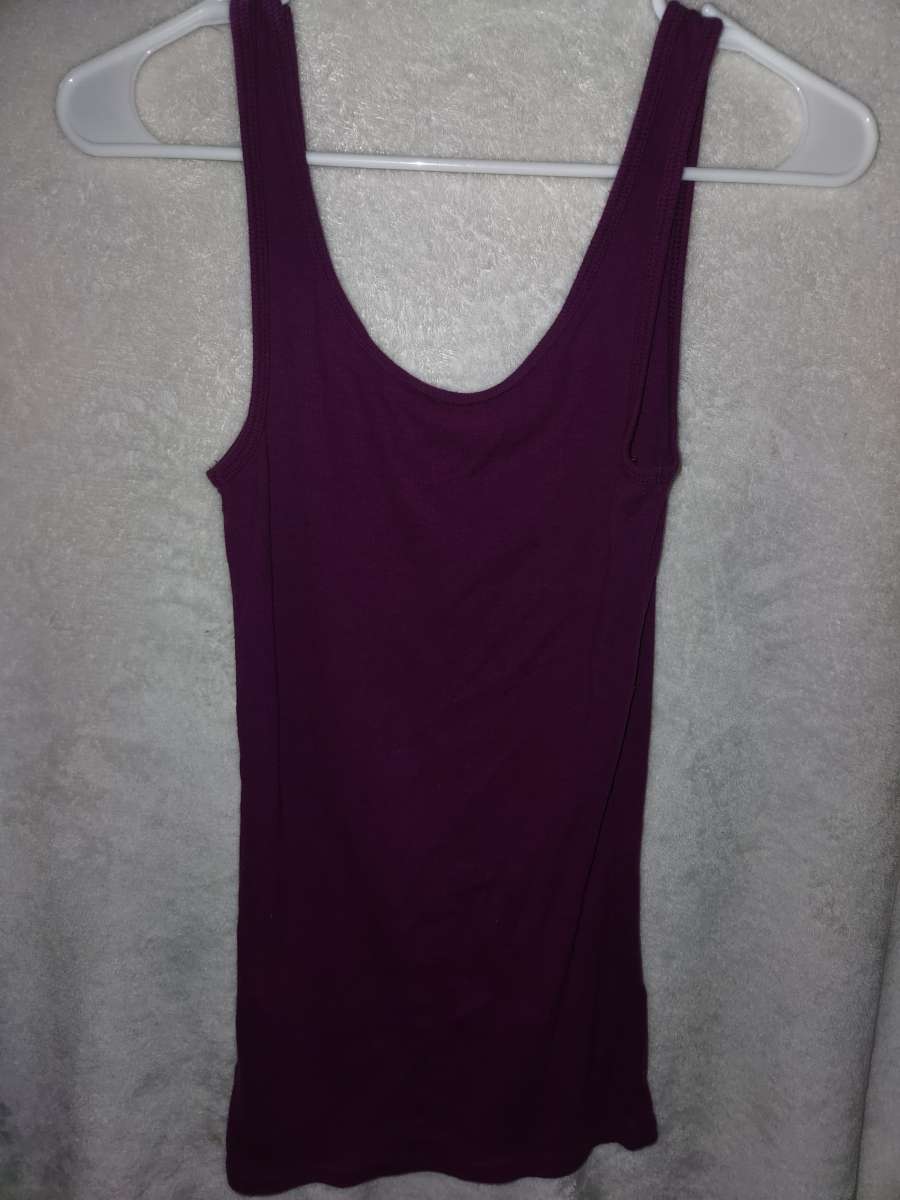 XS Girls Time And Tru Purple Tank Top