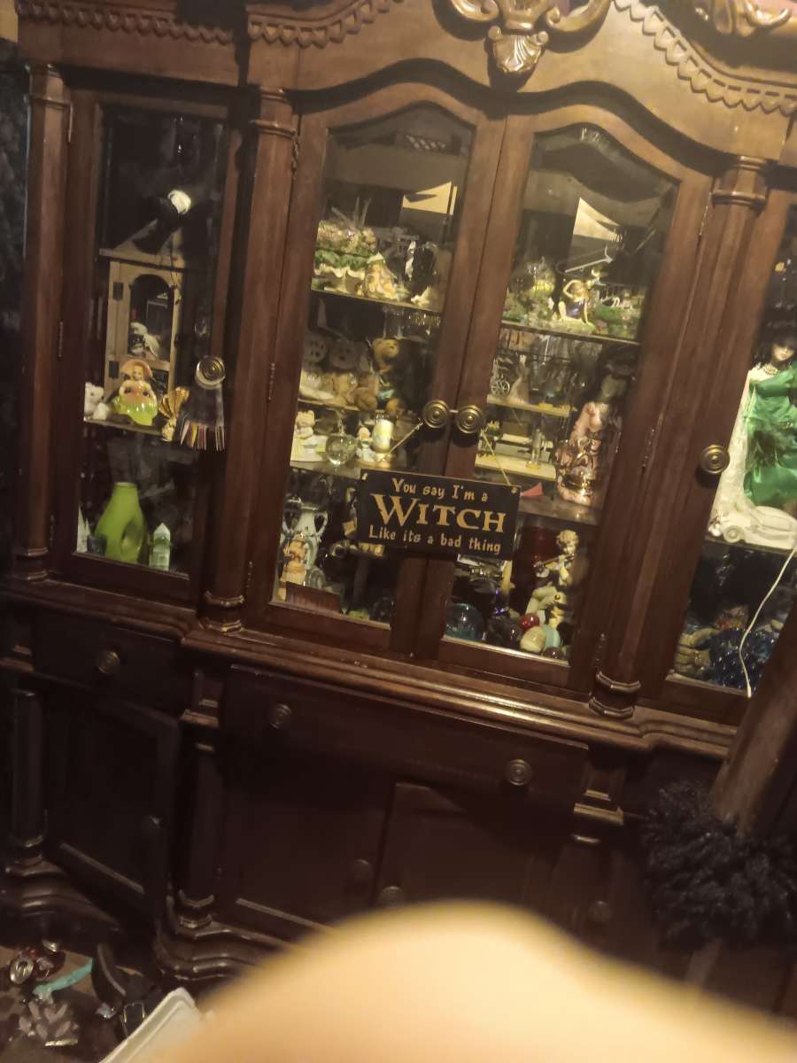 Kathy Ireland Home Cabinet With Hutch China Cabinet 69W X 17