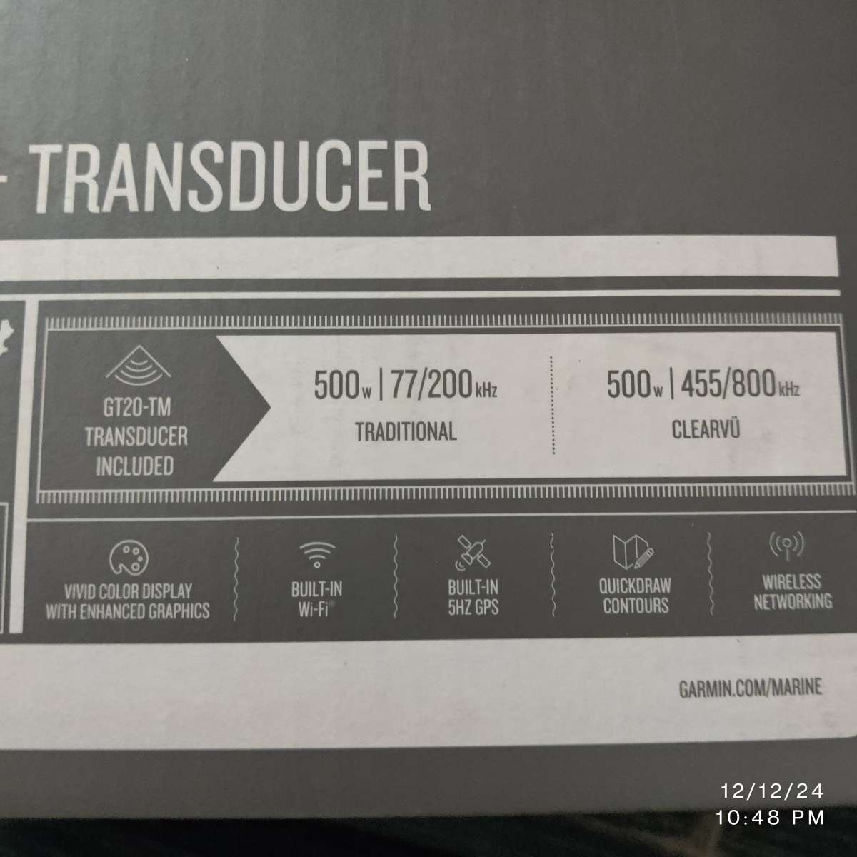 Garmin depth finder with built in navigation