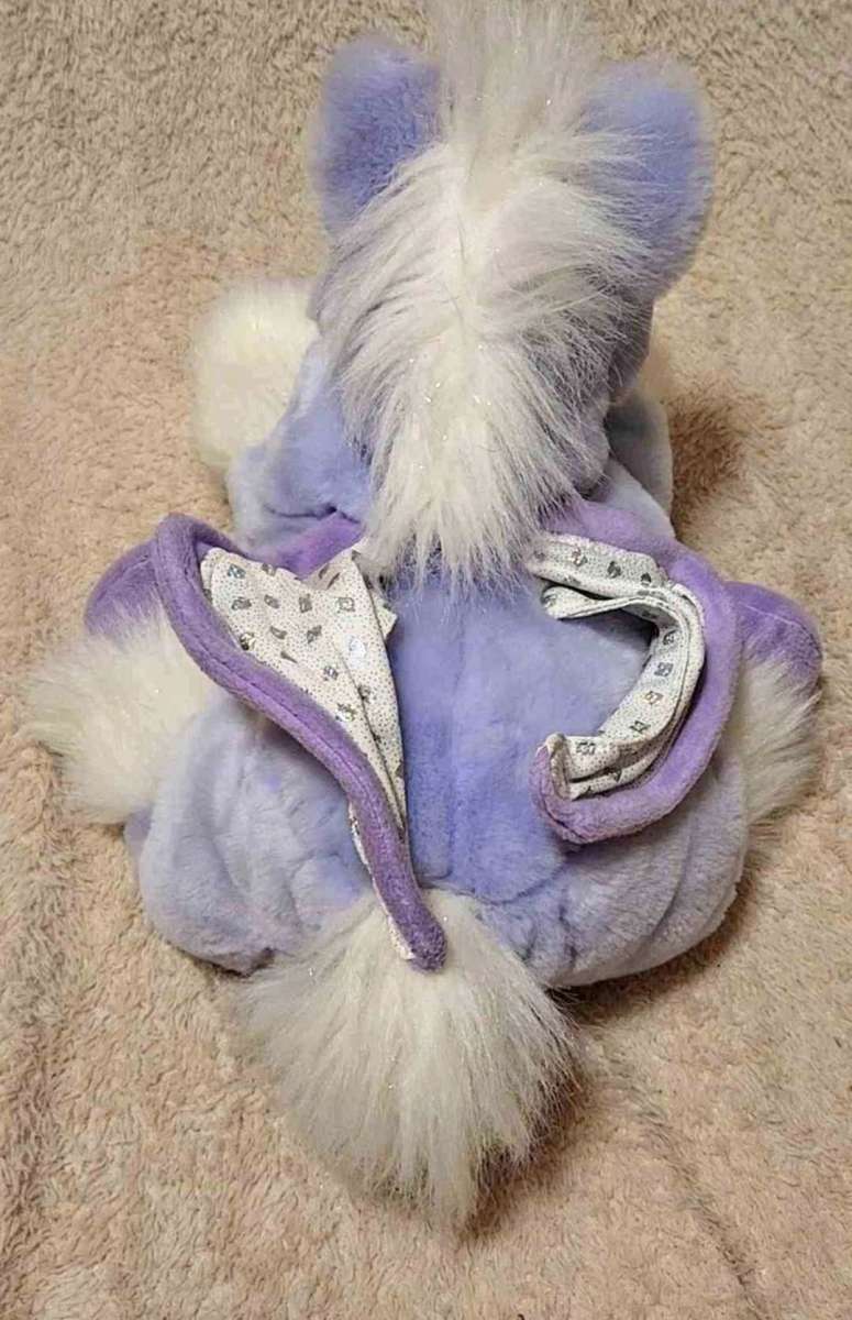 14 Inch Animal Alley Purple Pegasus Plush