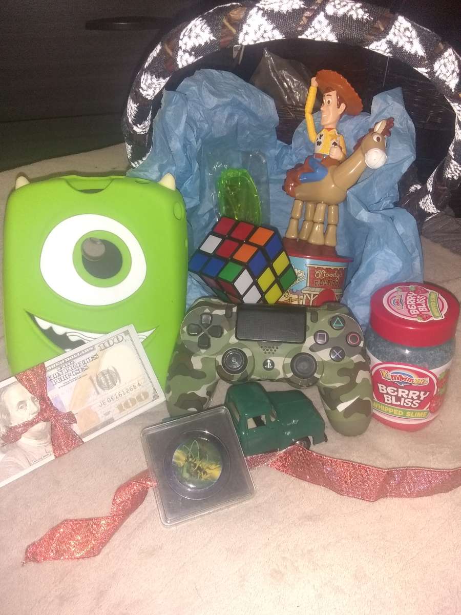 Boys Christmas gift basket