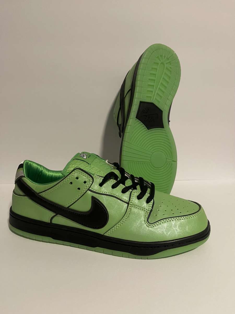 Green Powerpuff Dunks