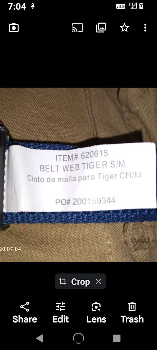 Boys Scouts TIGER BELT