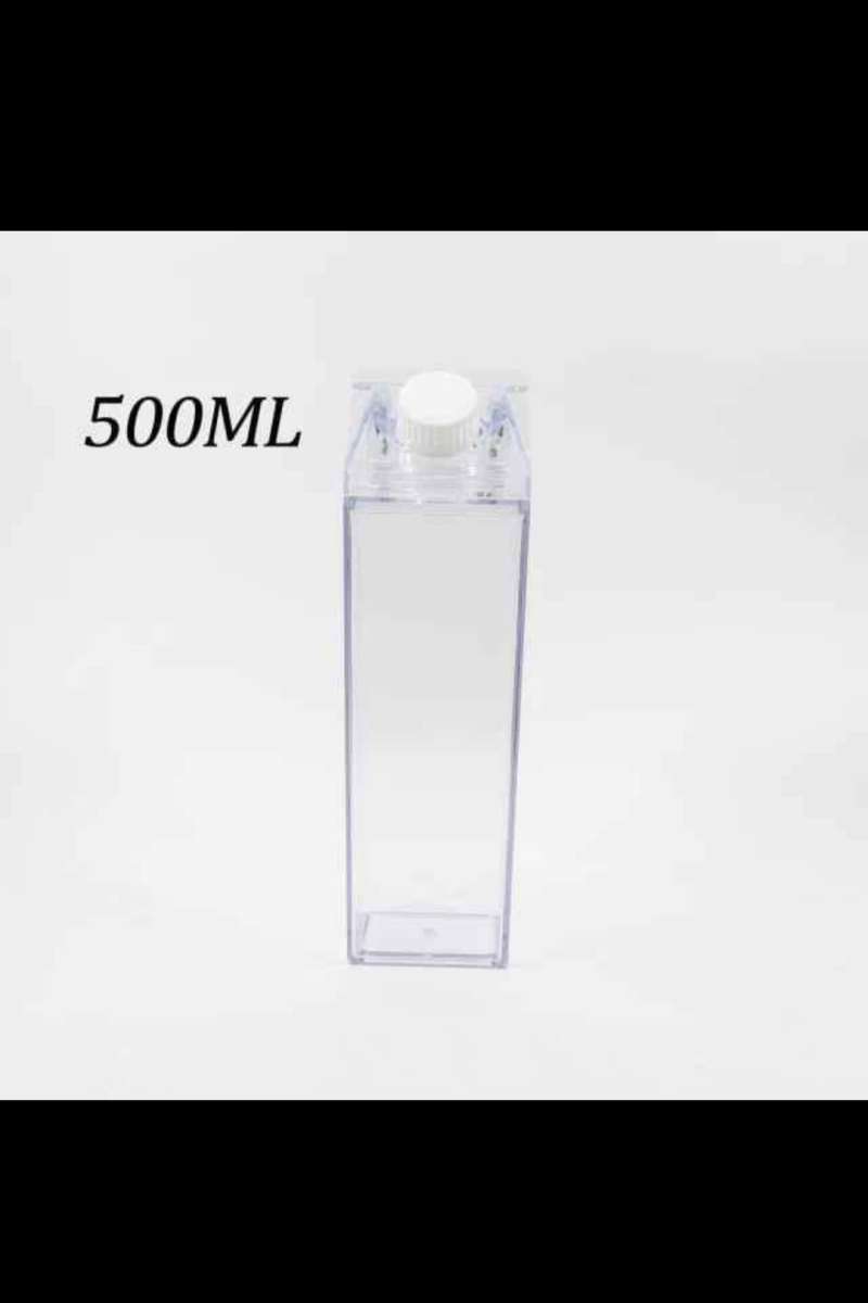 Milk Carton Water Bottle  Clear Square Milk Bottles BPA Free