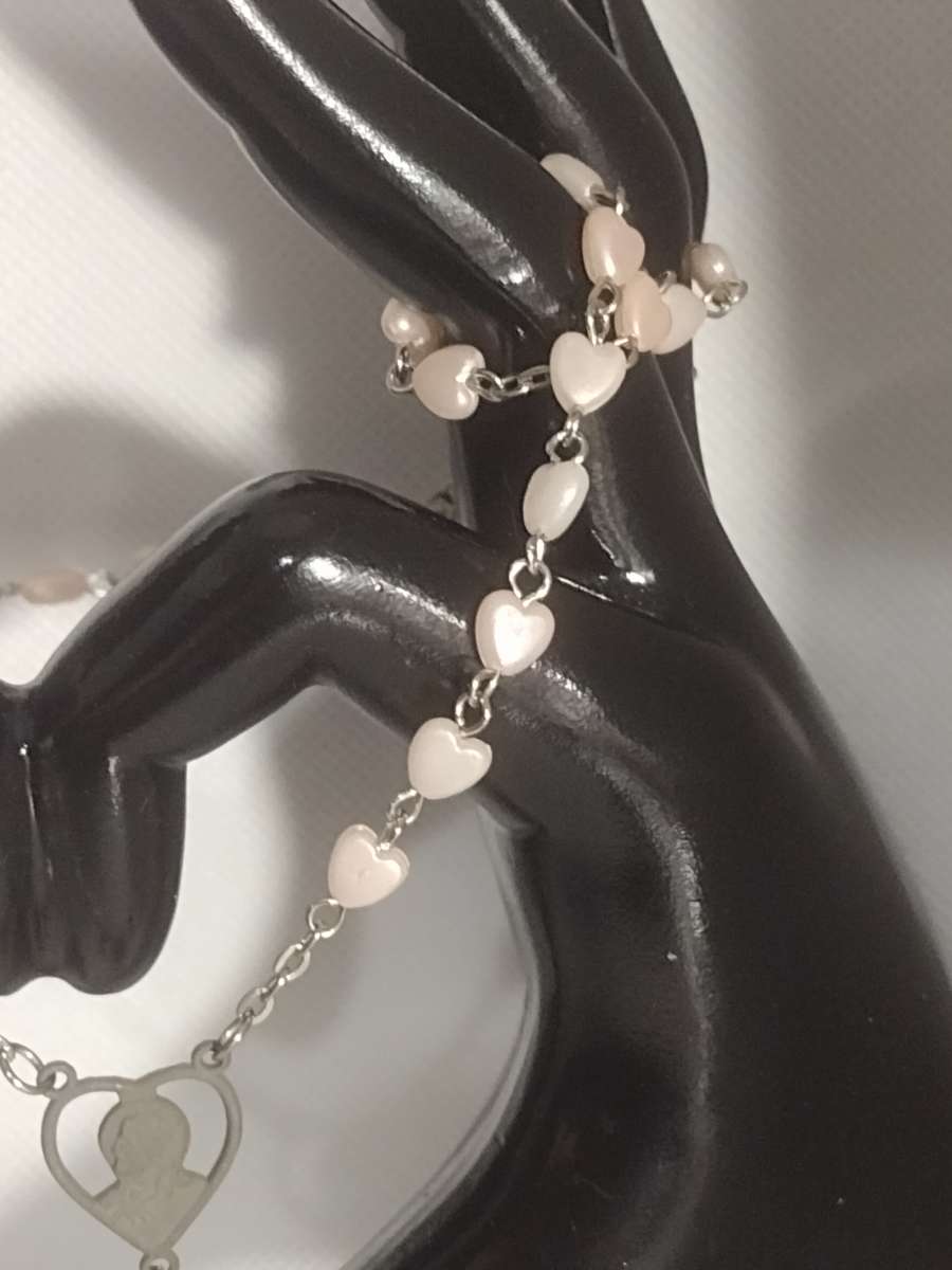 Pink Rosary with Pouch