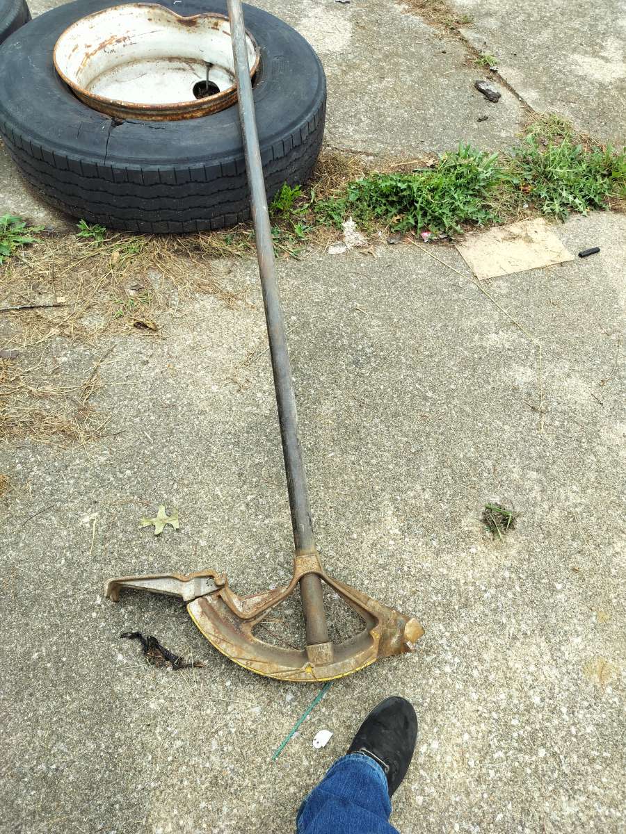 saw tool box vac pipe bender and metal detectors