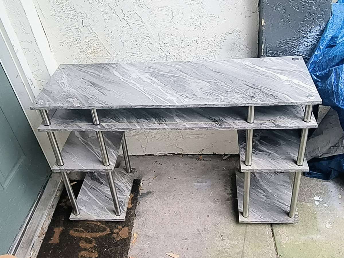 Marble Like Wooden Desk
