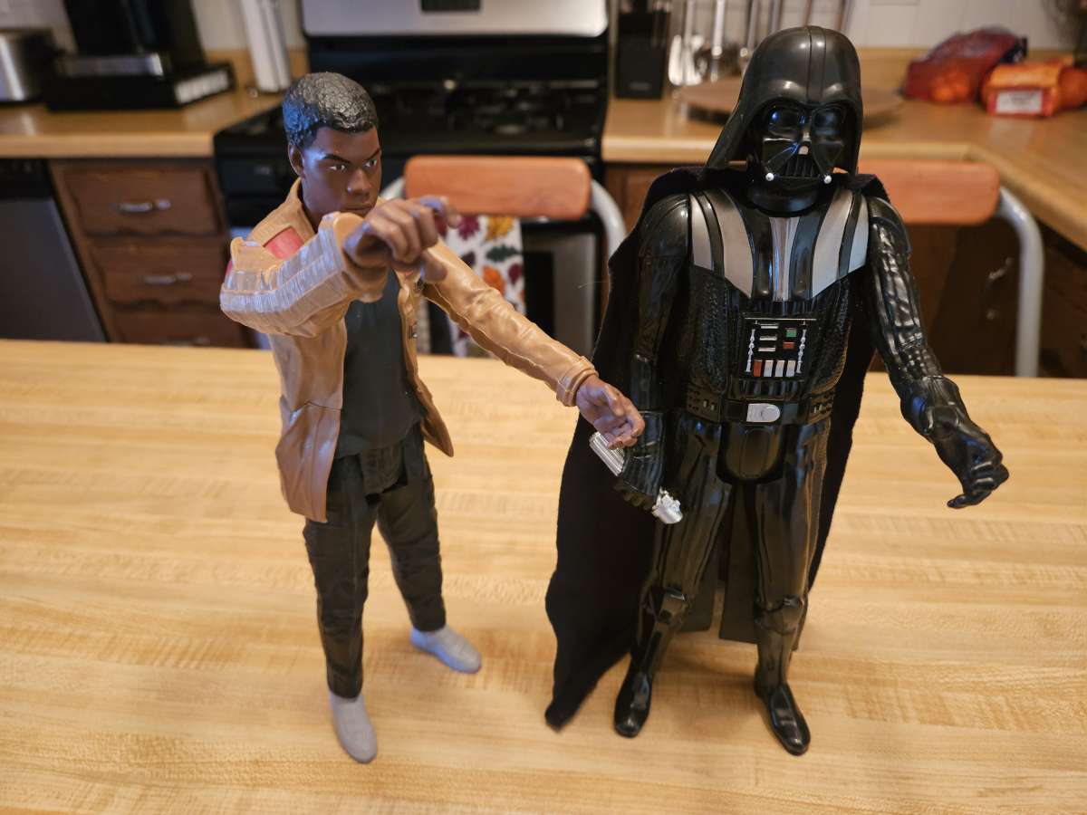 Star Wars Finn and Darth Vader Action Figures