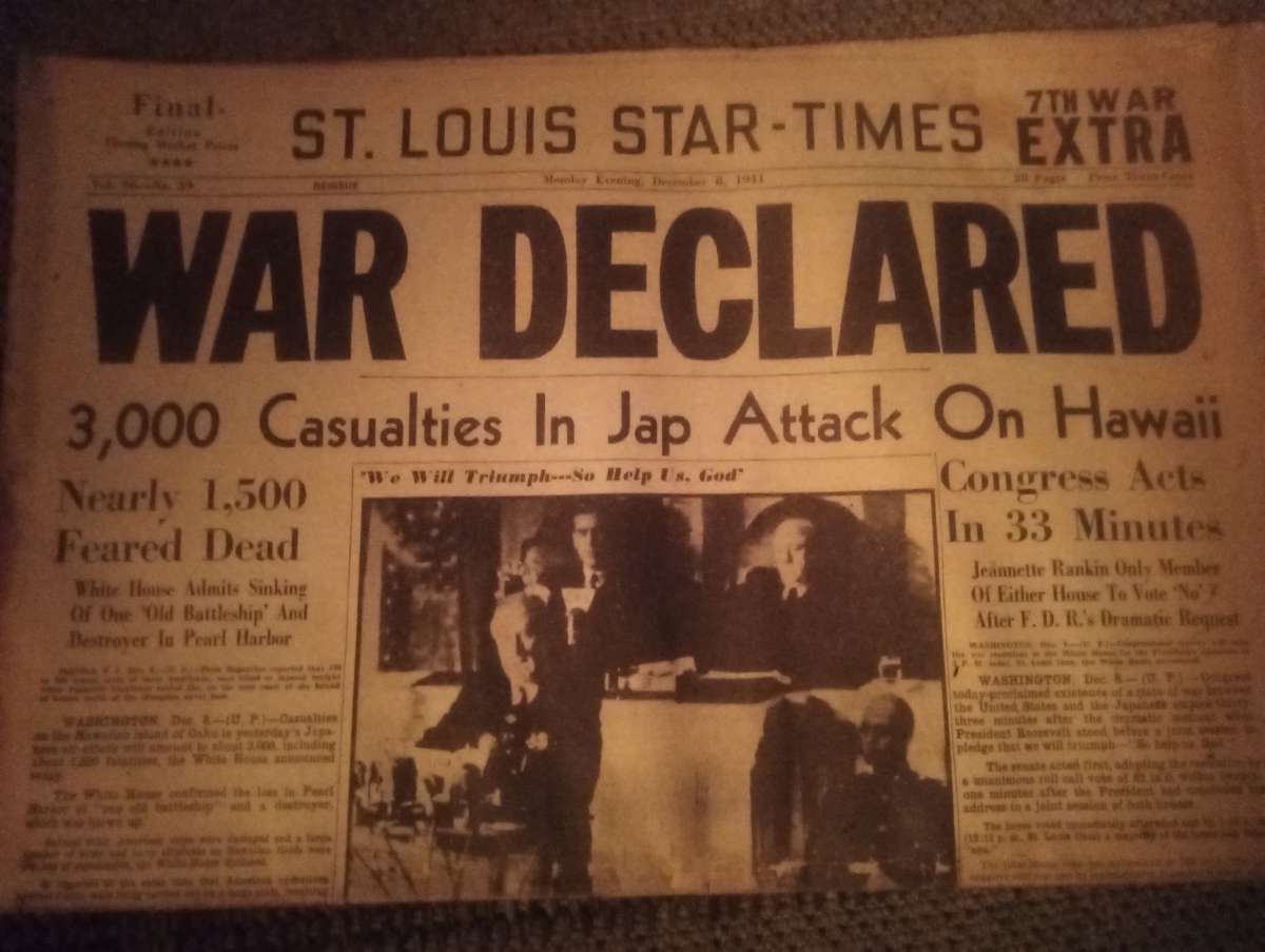 dec 8 1941 StLouis Star times