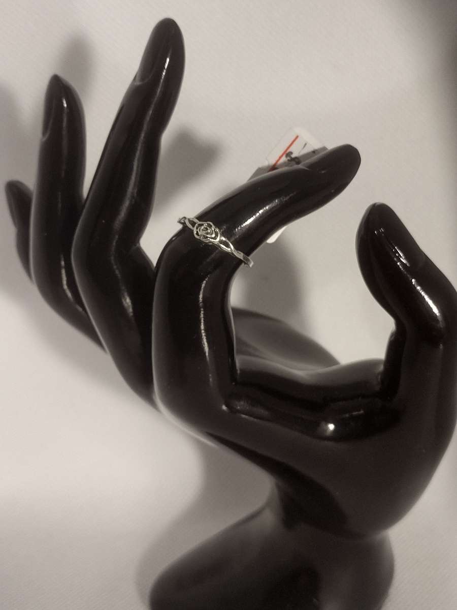 Silver Rose Ring