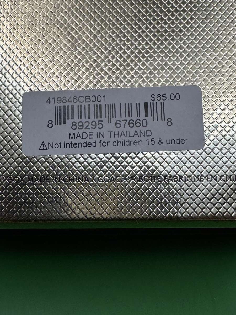 2043HCRA Beautiful Coach Classic Drop Ear Rings NWT In Origi