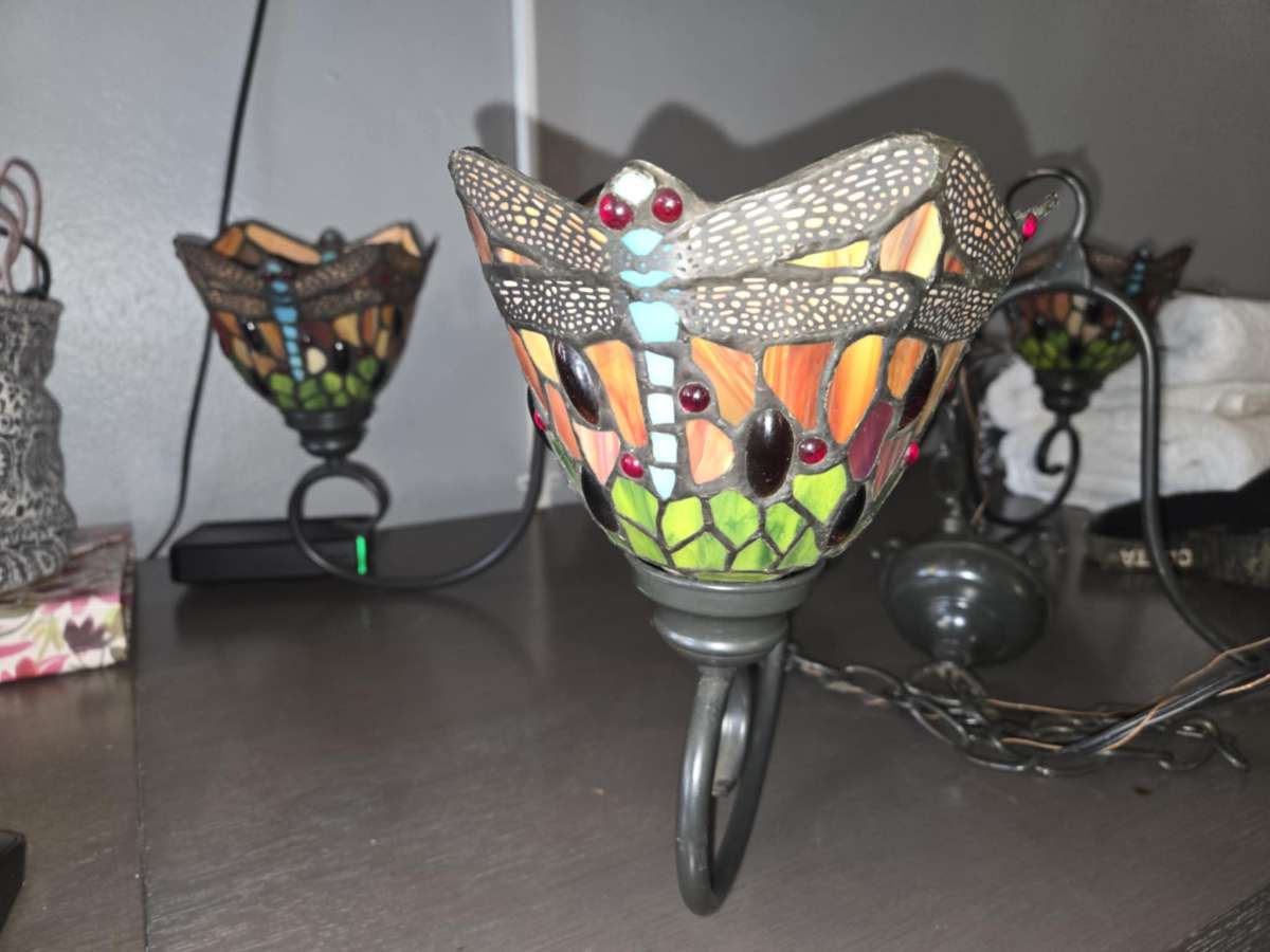 Tiffanys antique Chandelier and lamp shade