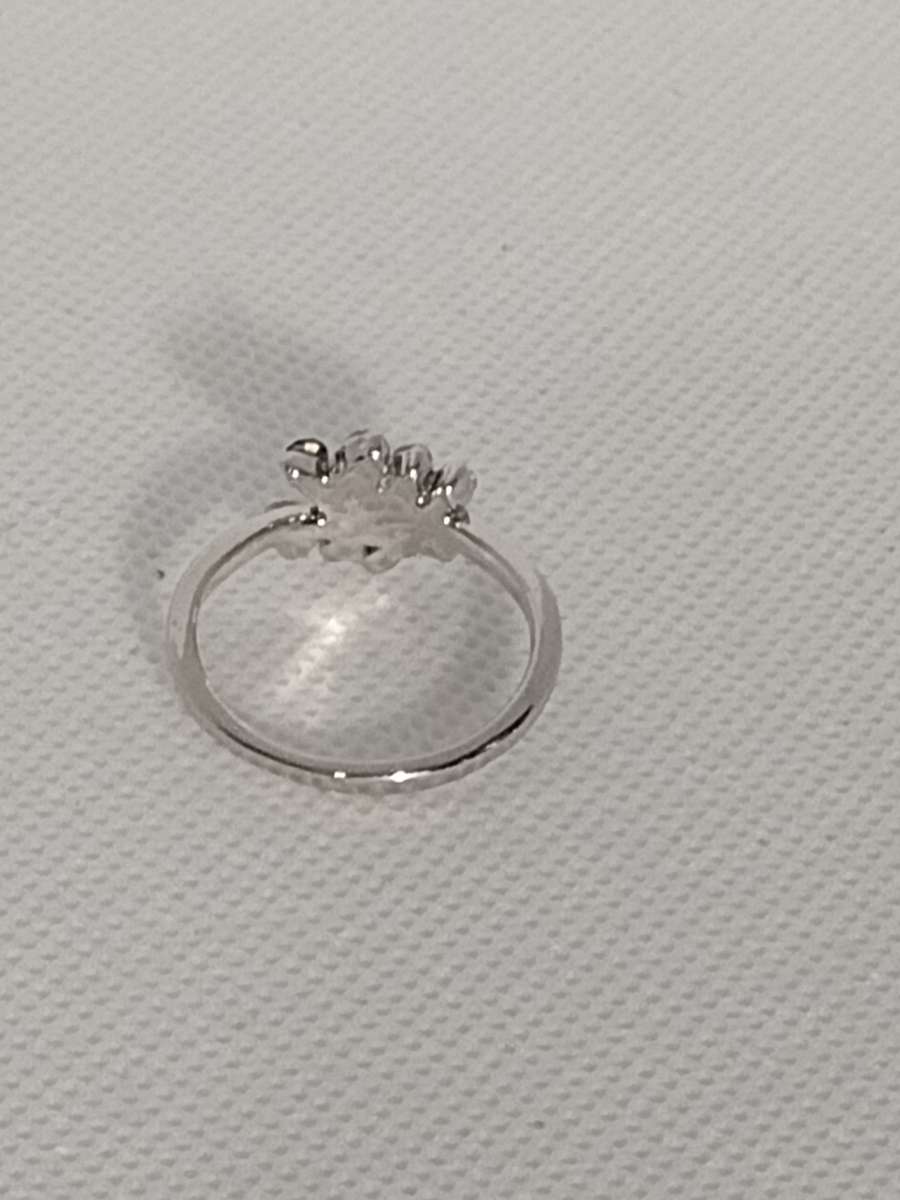 Blue Dragonfly Silvery Ring