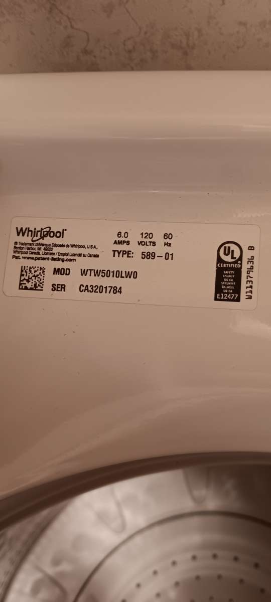 whirlpool washer and dryer