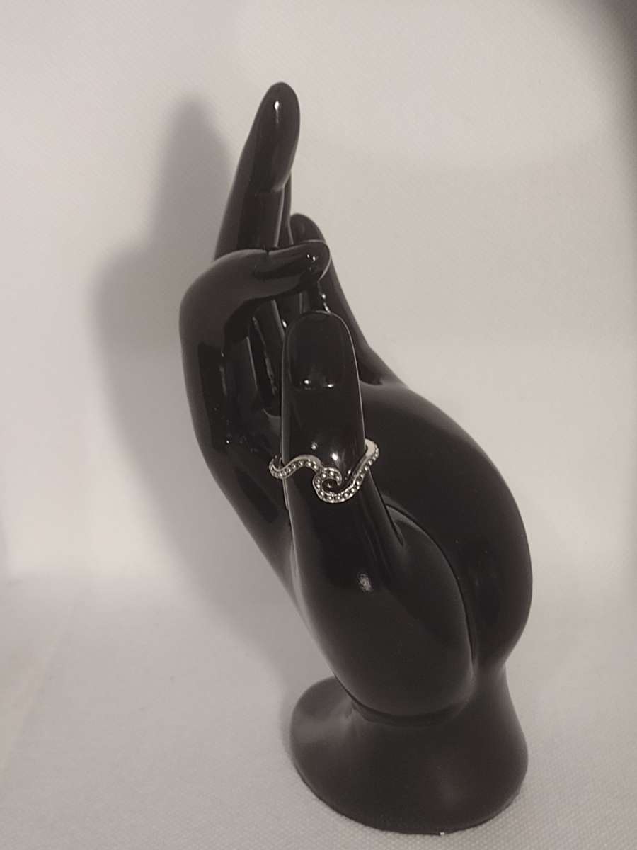 Curled Silver Ring