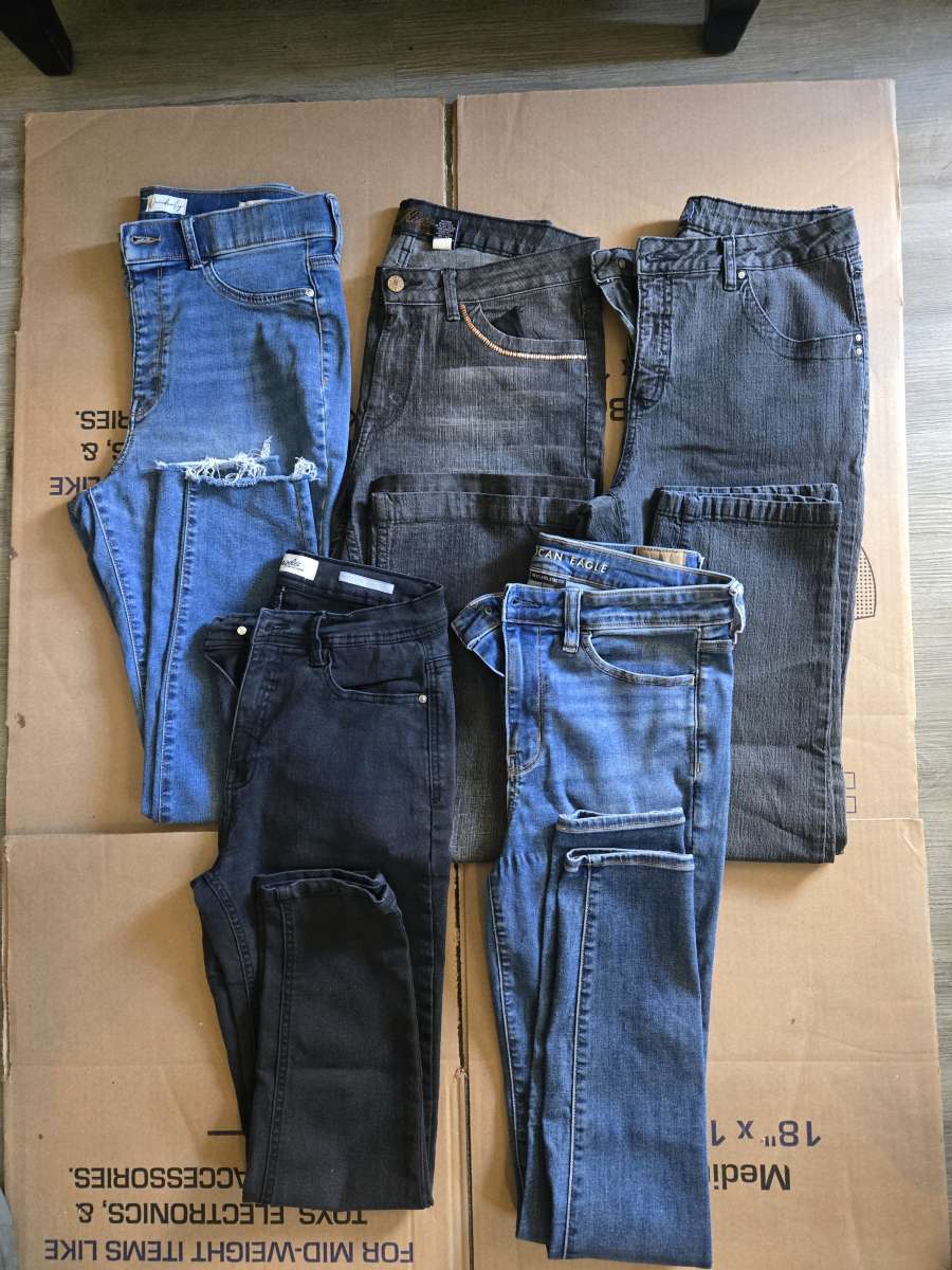 women jeans 5 pair