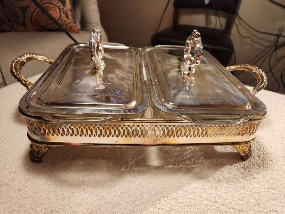antique serving tray
